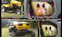 Universal fit Charge Warning light with 10mm Tri-colour LED